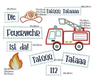 Stickdatei - Feuerwehr Appli